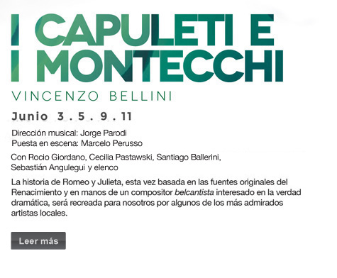 I CAPULETI E I MONTECCHI Vincenzo Bellini Junio  3 . 5 .  9 . 11