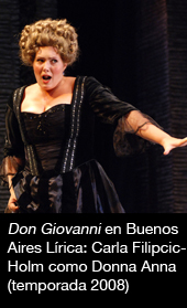 Don Giovanni en Buenos Aires Lírica: Carla Filipcic-Holm como Donna Anna (temporada 2008)